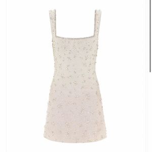 Clio Peppiatt Gradient Mini Crystal Pearl Dress